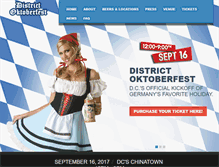 Tablet Screenshot of districtoktoberfest.com